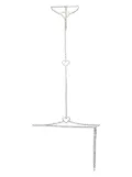 Alessandra Rich crystal heart body chain - Silver