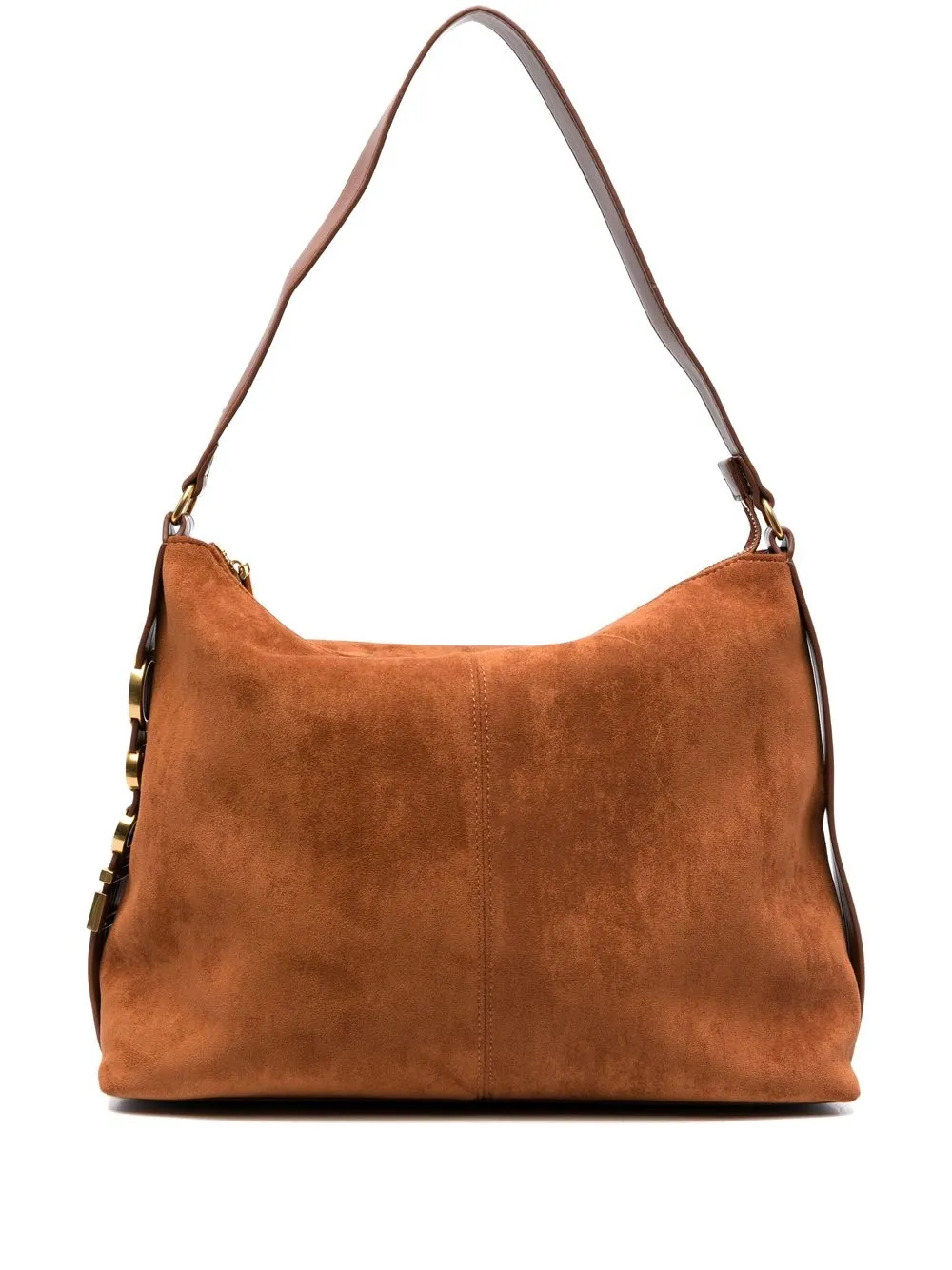 

LIU JO large logo-lettering shoulder bag - Brown