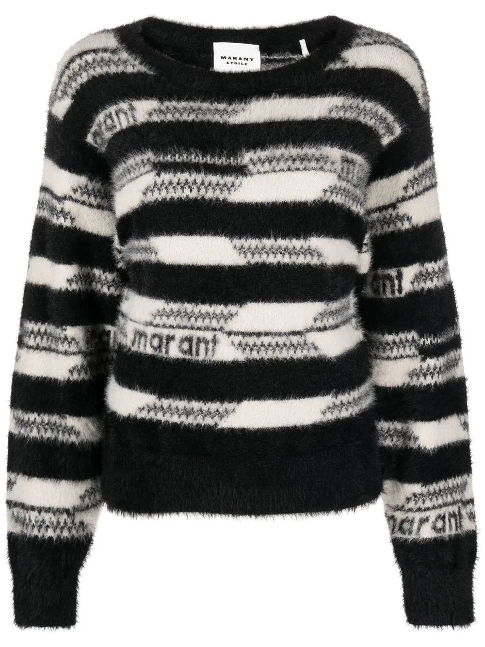 

Isabel Marant Étoile intarsia-knit logo jumper - Black