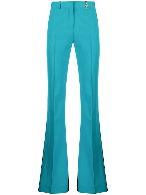 Versace flared wool trousers