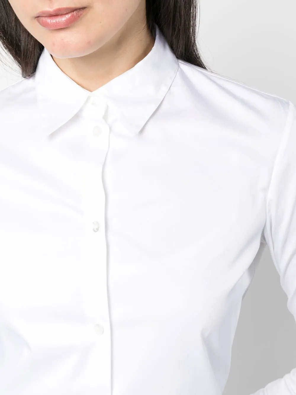 crop-sleeve shirt