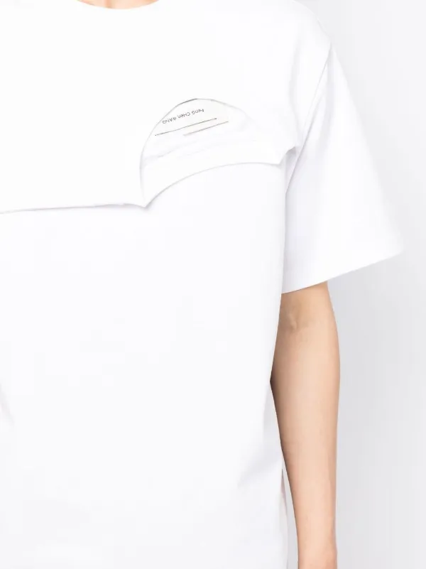 Feng Chen Wang double-collar Detail T-shirt - Farfetch