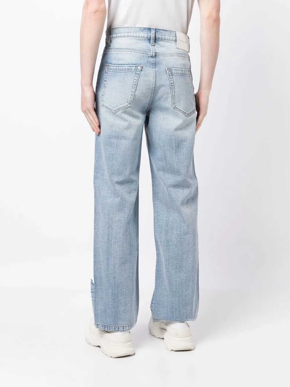 ASYMETRIC WIDE LEG JEANS by FenG CHen WANG