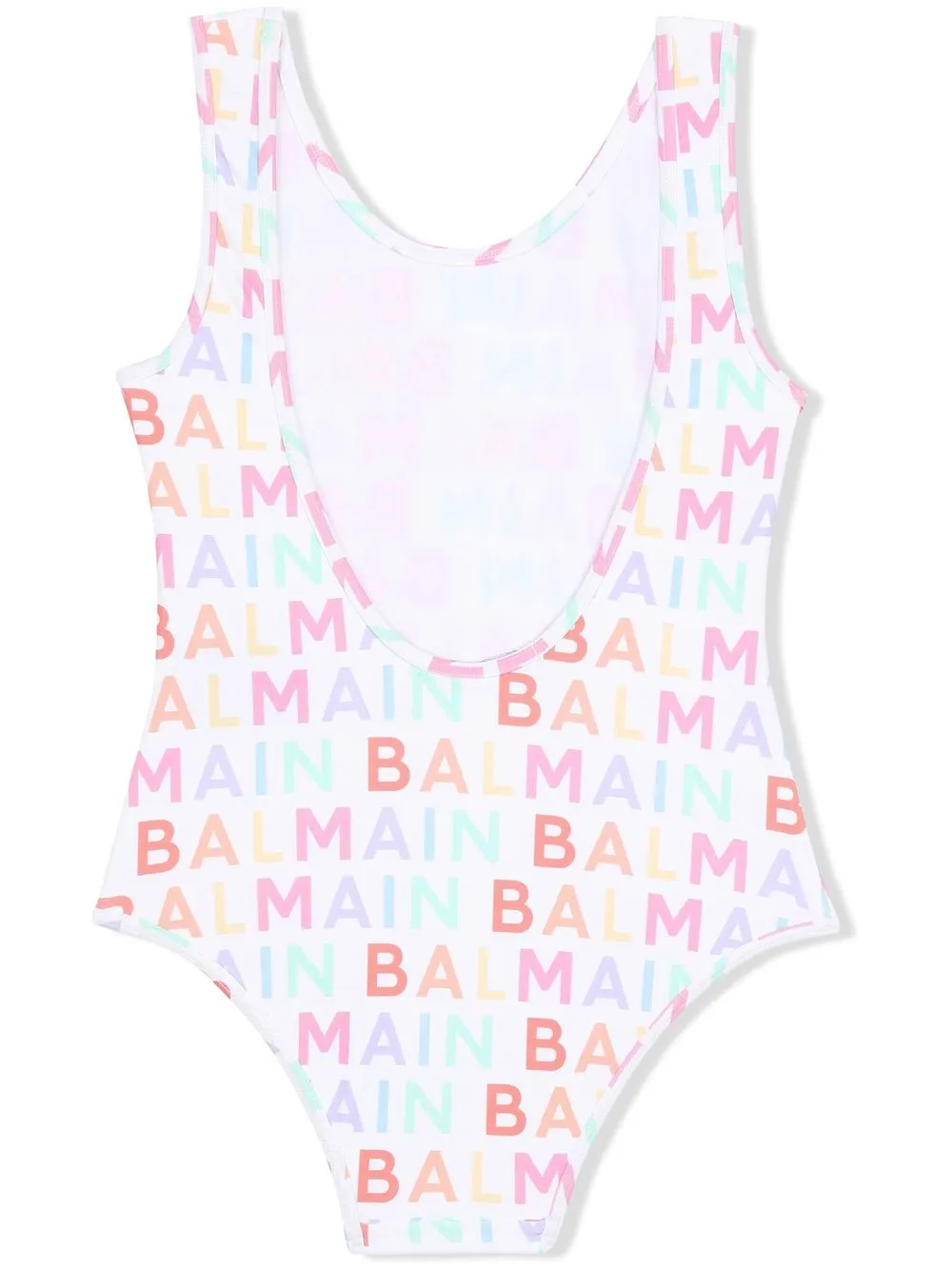Balmain Kids Badpak met logoprint - Wit