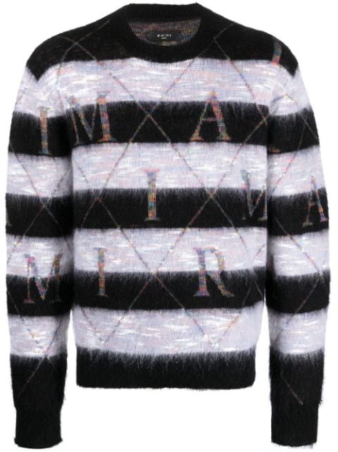 AMIRI stripe-print knit jumper