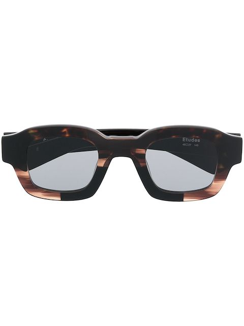 Etudes Sonnenbrille mit eckigem Gestell