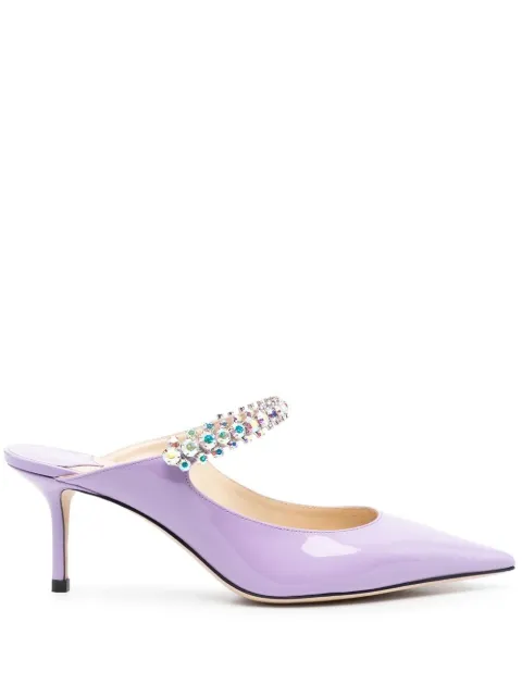 Jimmy Choo Bing 65mm patent leather mules