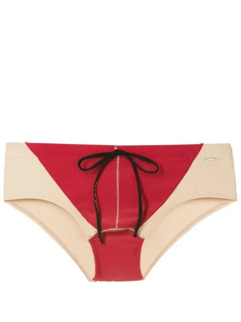 Amir Slama two-tone drawstring swim trunks