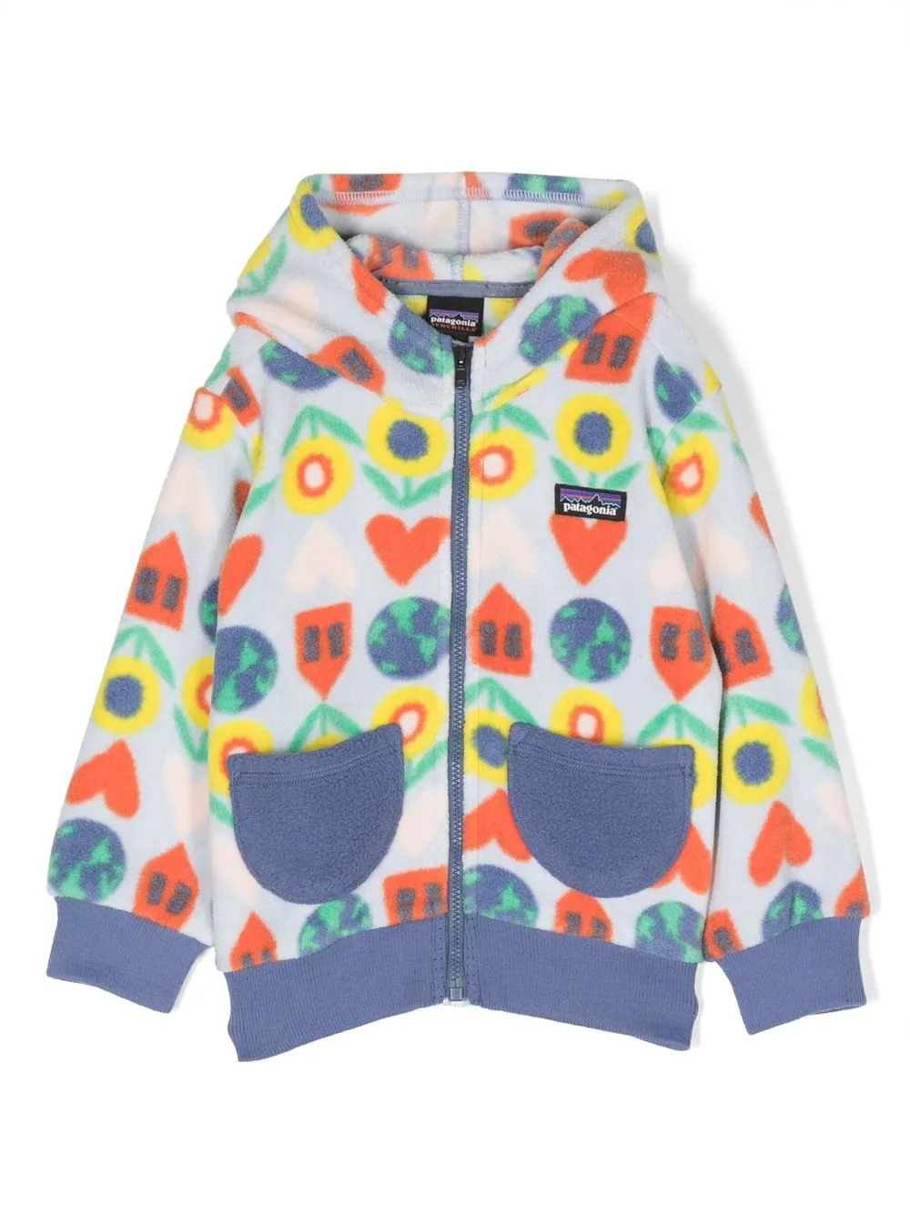 

Patagonia Kids Synchilla graphic-print jacket - Blue