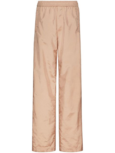 Valentino elasticated-waist straight-leg trousers