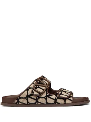 Valentino Garavani VLogo Toile Iconographe double-strap Sandals