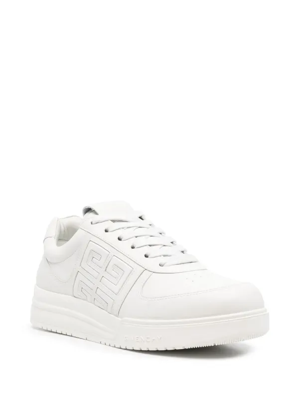 Givenchy White G4 Leather Low-Top Sneakers | White | FARFETCH