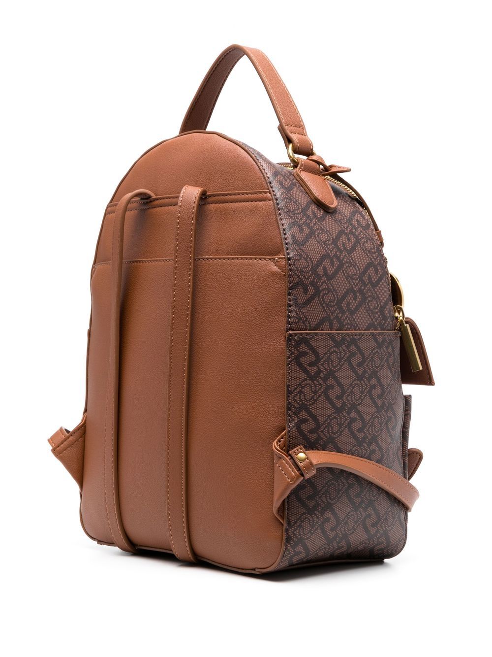 LIU JO Striped monogram-print Backpack - Farfetch