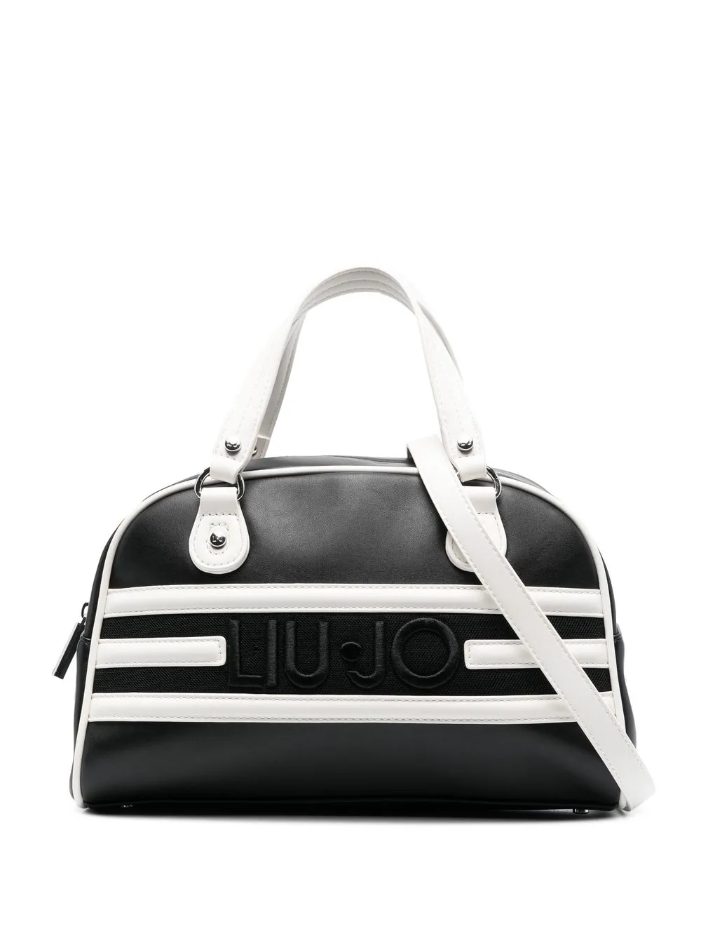 

LIU JO tote con motivo de rayas y logo bordado - Negro