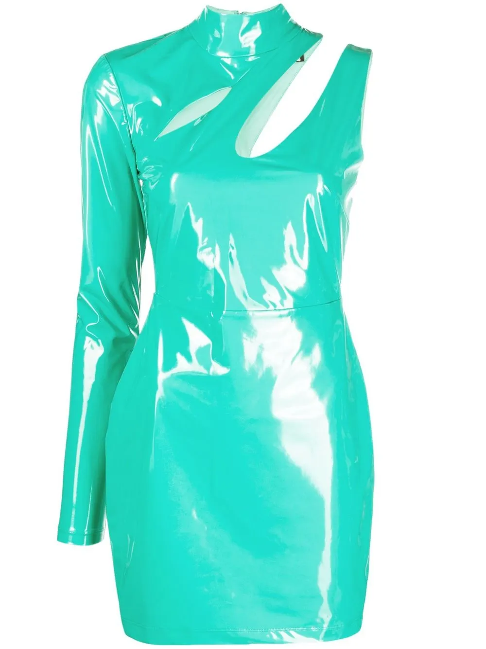 

ROTATE one-shoulder cut-out minidress - Green