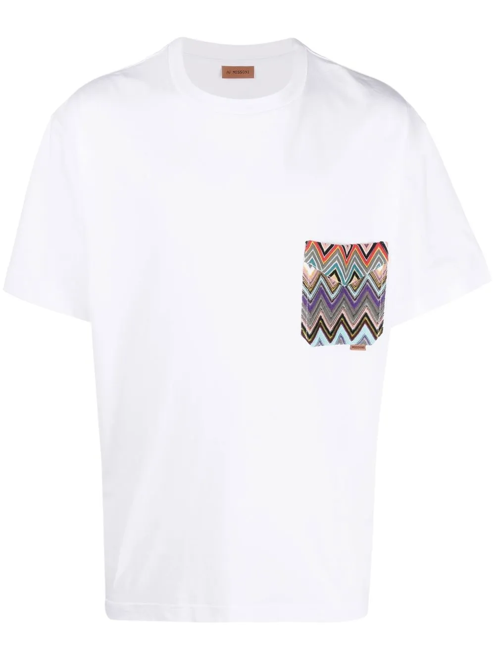 Missoni Crew Neck Short-sleeved T-shirt In White