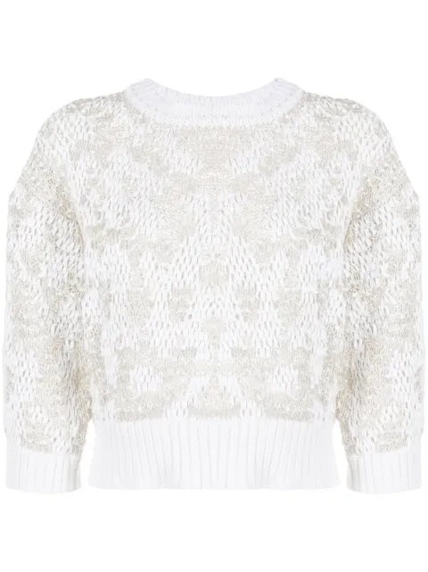Peserico semi-sheer knitted jumper 