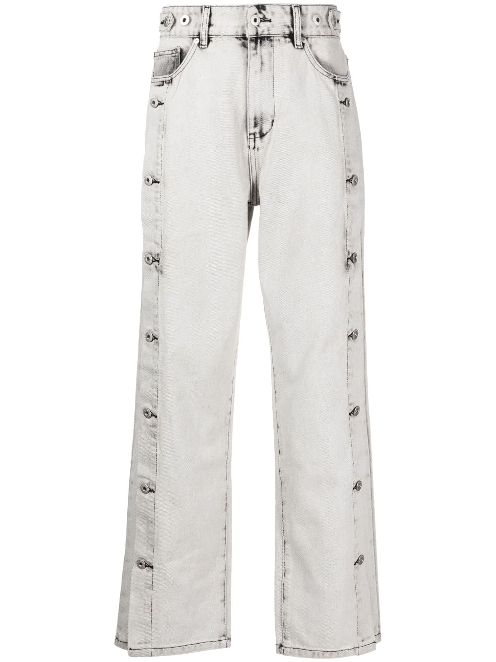 Feng Chen Wang decorative-button Detail Jeans - Farfetch