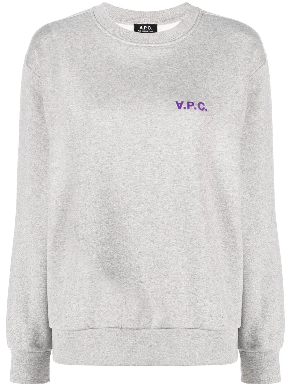 

A.P.C. sudadera con logo estampado - Gris