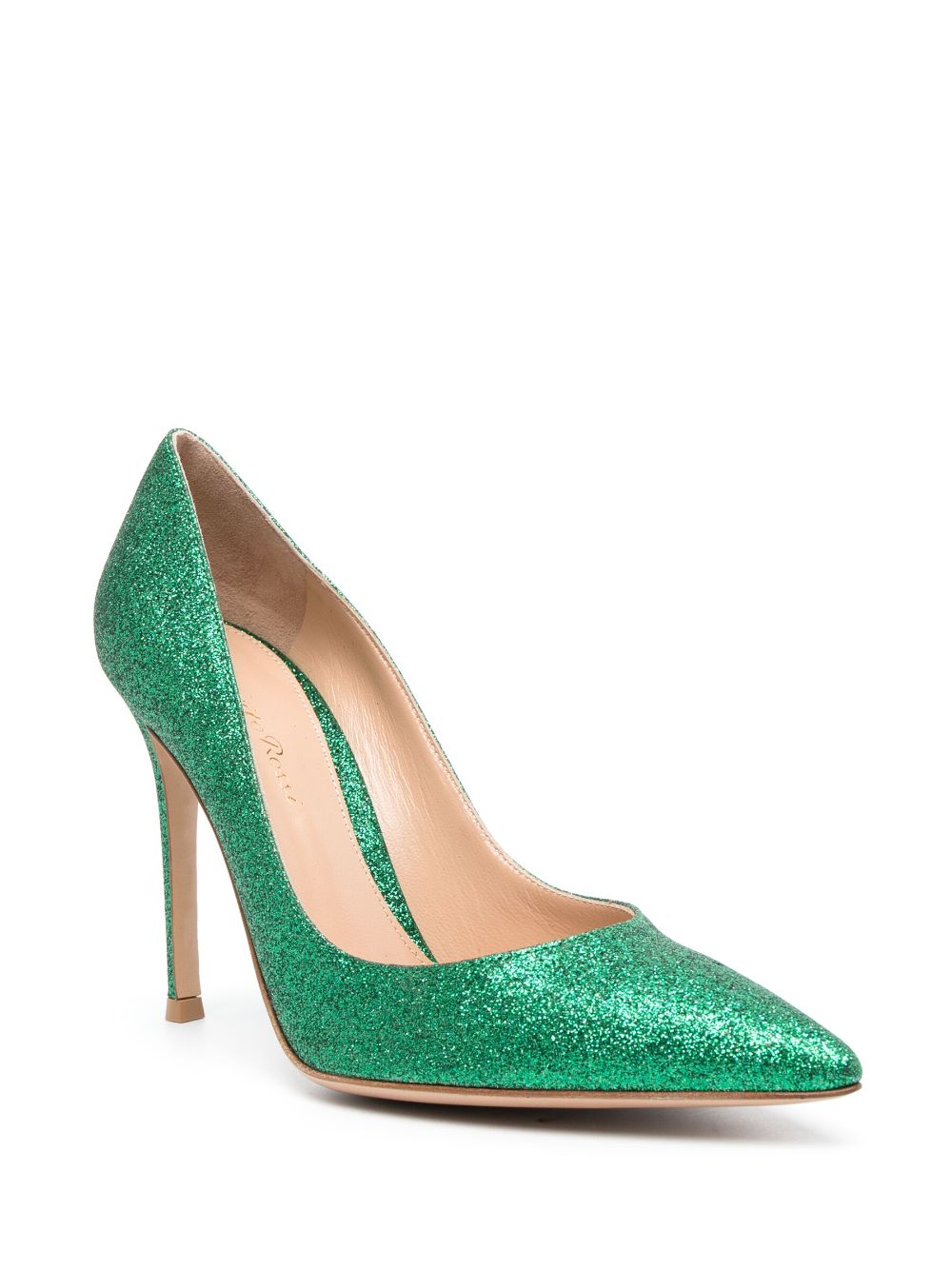 Gianvito Rossi Pumps met glitter - Groen