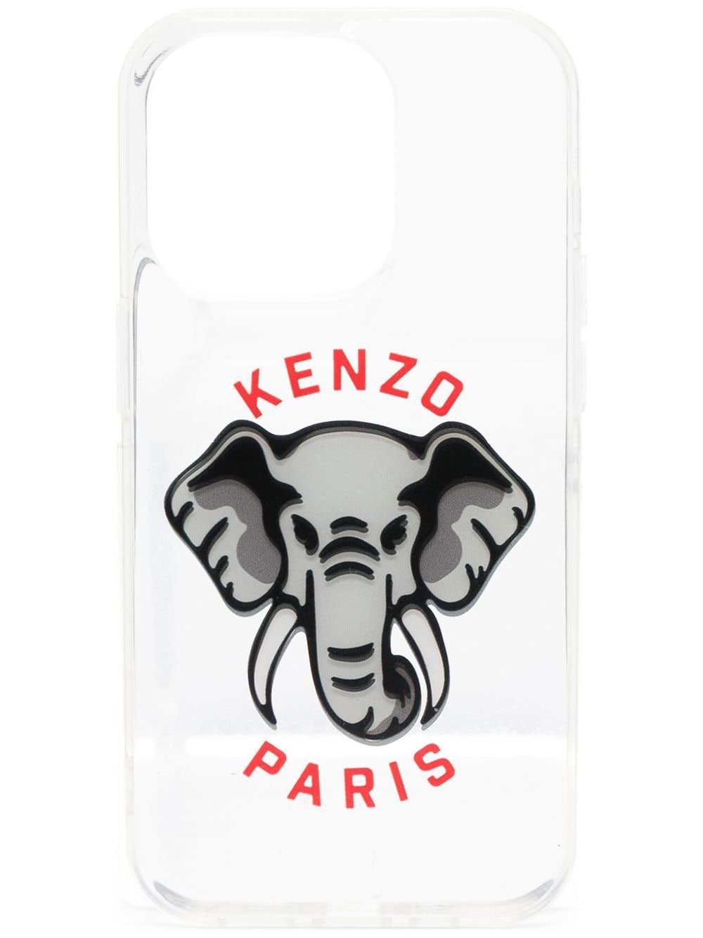 Kenzo Elephant-print Iphone 14 Pro Case In 灰色