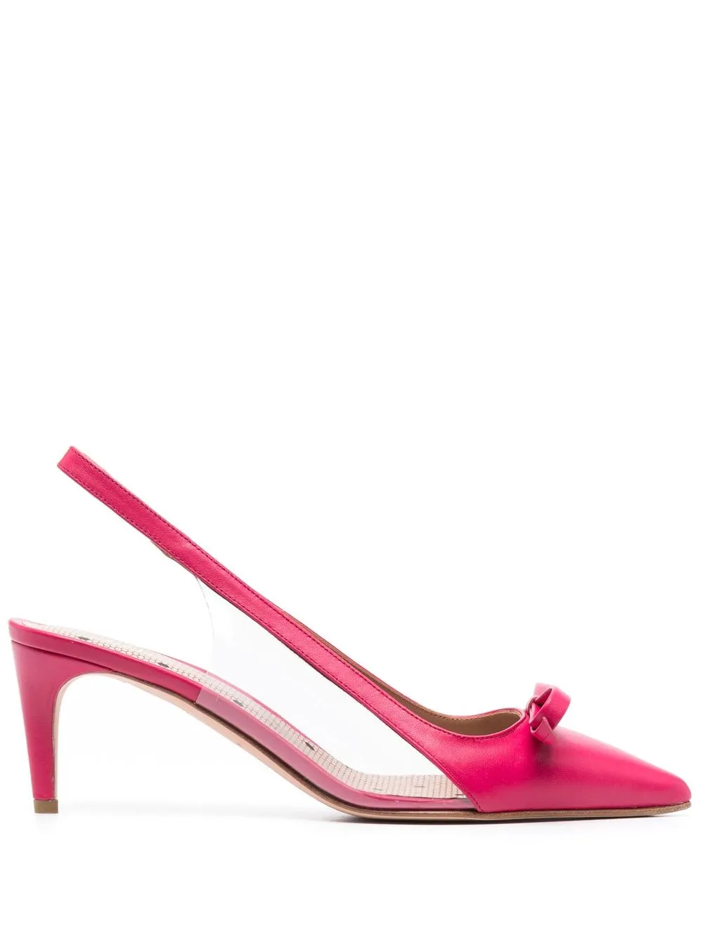 

RED(V) bow-detail pointed 65mm pumps - Pink