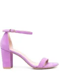 Stuart Weitzman Nearly Nude suede sandals - Purple