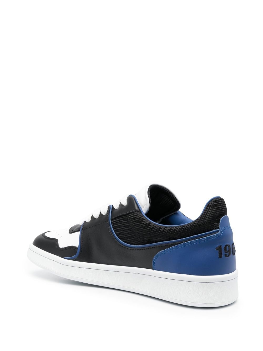 Shop Dsquared2 Logo-patch Leather Sneakers In Black