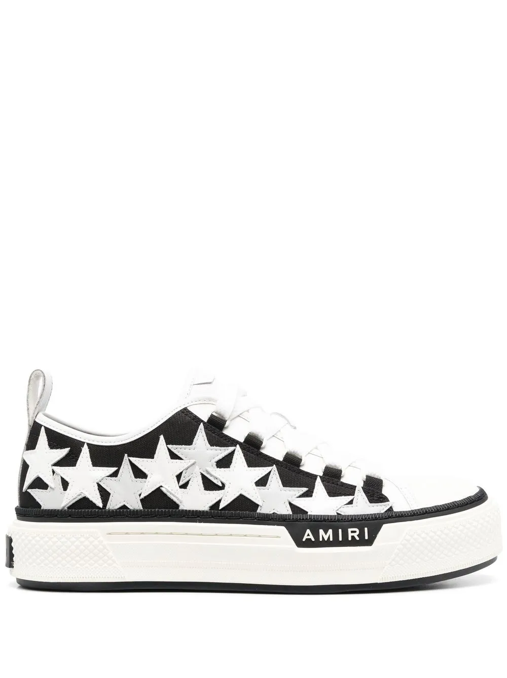 

AMIRI tenis altos con parche de estrella - Negro