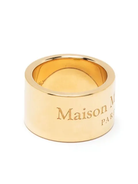 Maison Margiela anillo con logo grabado