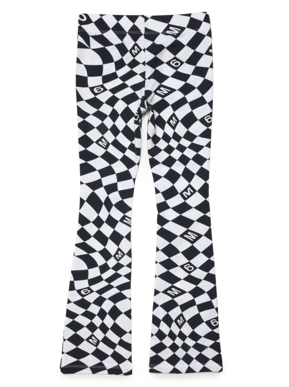 MM6 Maison Margiela Kids Geruite legging - Wit