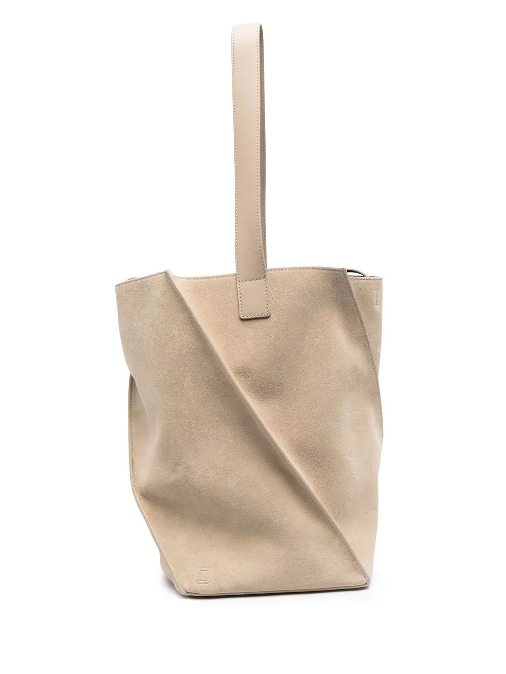 

Yuzefi twisted suede tote bag - Neutrals