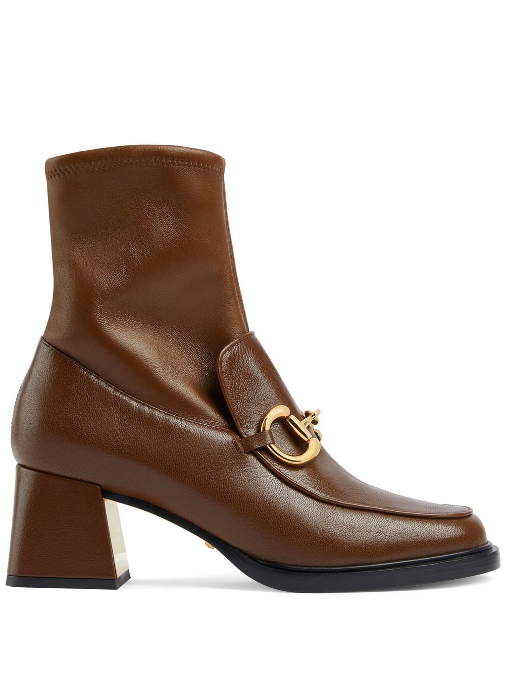 Gucci Horsebit-detail 55mm Boots In Brown