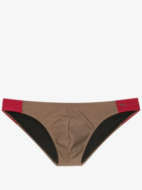 Amir Slama low-rise two-tone swim briefs