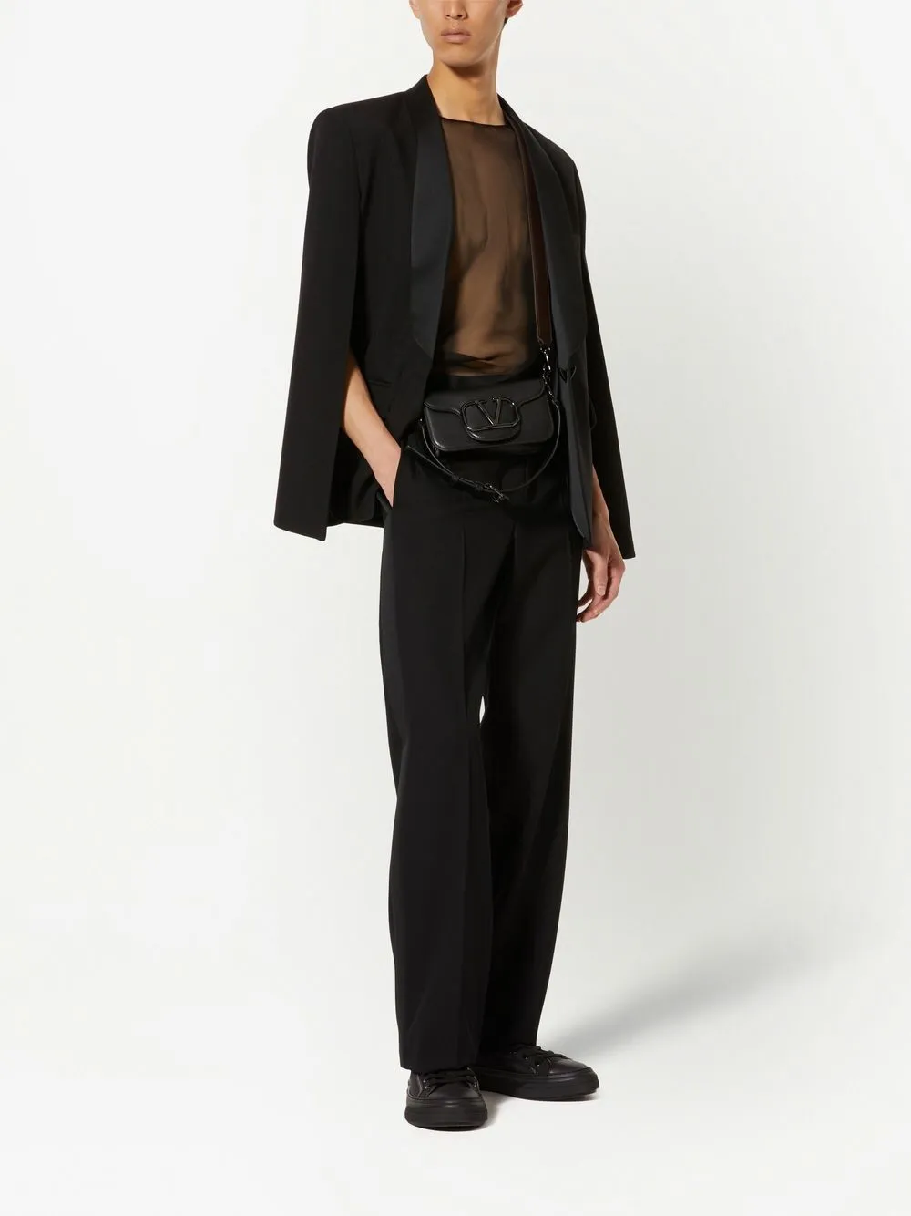 Valentino Garavani Blazer met enkele rij knopen - Zwart