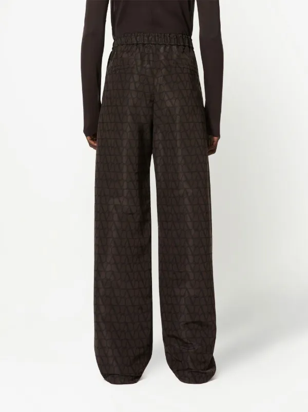 Valentino Garavani トワル イコノグラフ ワイドパンツ | ブラウン