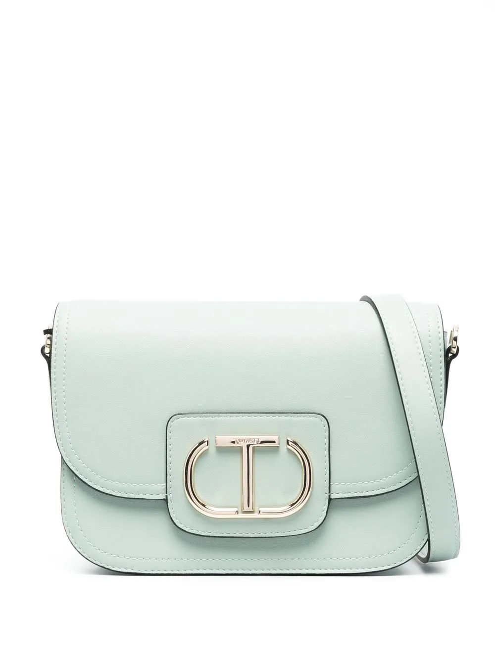 

TWINSET bolsa de hombro con placa del logo - Verde