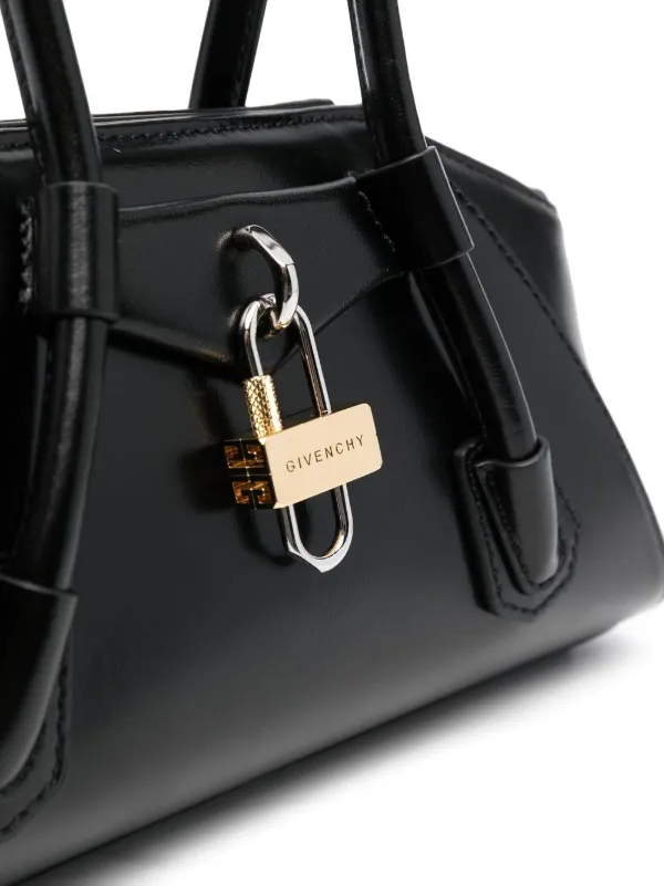 ジバンシー　カバン　レザーバッグ Givenchy パドロック レザーバッグ | ブラック | FARFETCH JP
