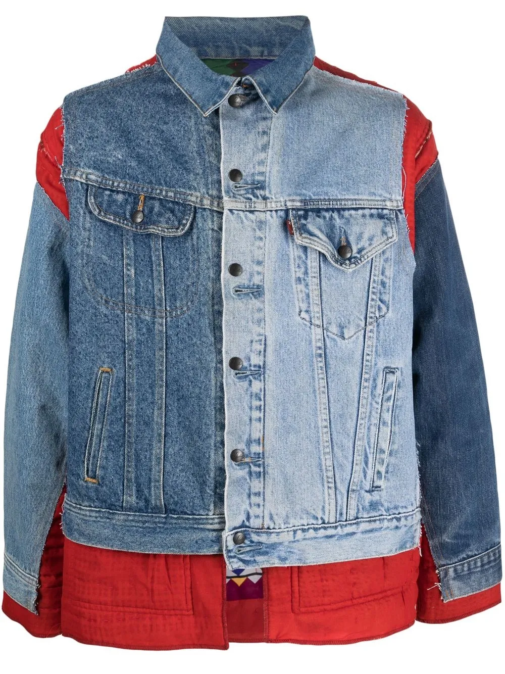 

Needles patchwork denim jacket - Blue