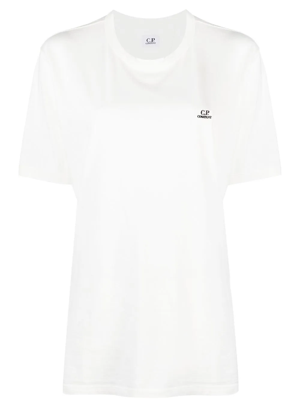 

C.P. Company embroidered-logo cotton T-shirt - White