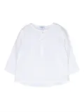 Siola long-sleeved linen top - White