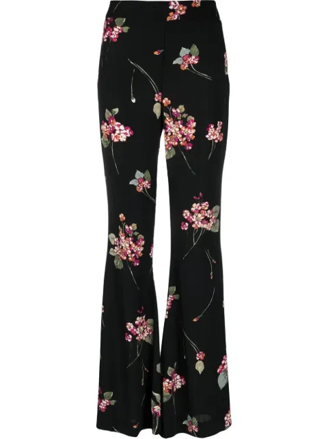 TWINSET pantalones anchos con estampado floral