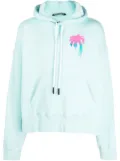 Palm Angels I Love PA print hoodie - Blue