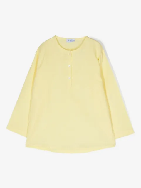 Siola button fly long-sleeve top