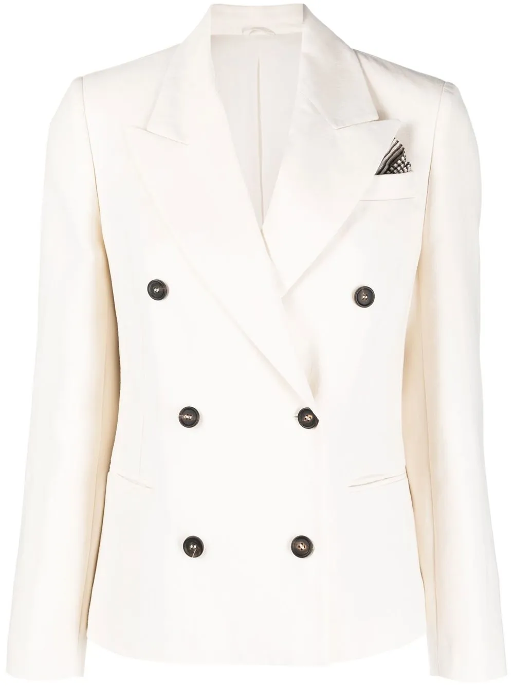 

Brunello Cucinelli tailored double-breasted blazer - Neutrals