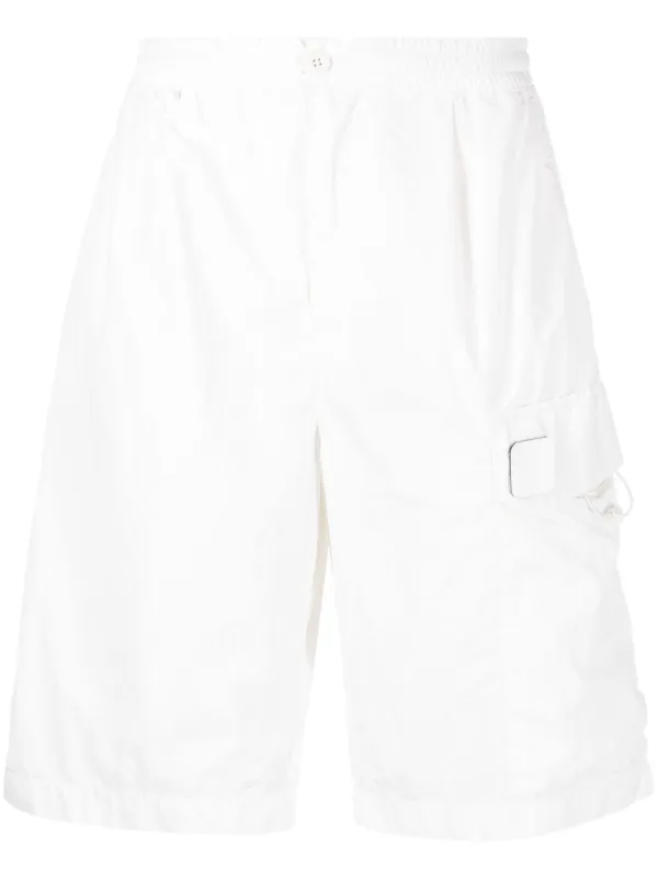 Mens white shop cargo shorts