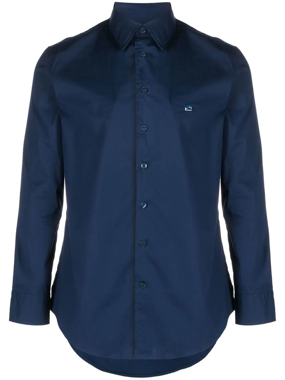 

ETRO camisa stretch manga larga - Azul