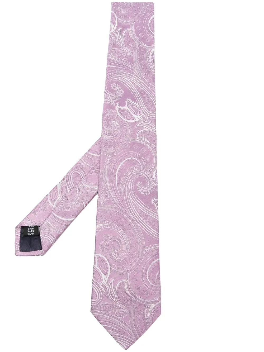 

Tagliatore paisley-pattern silk tie - Purple