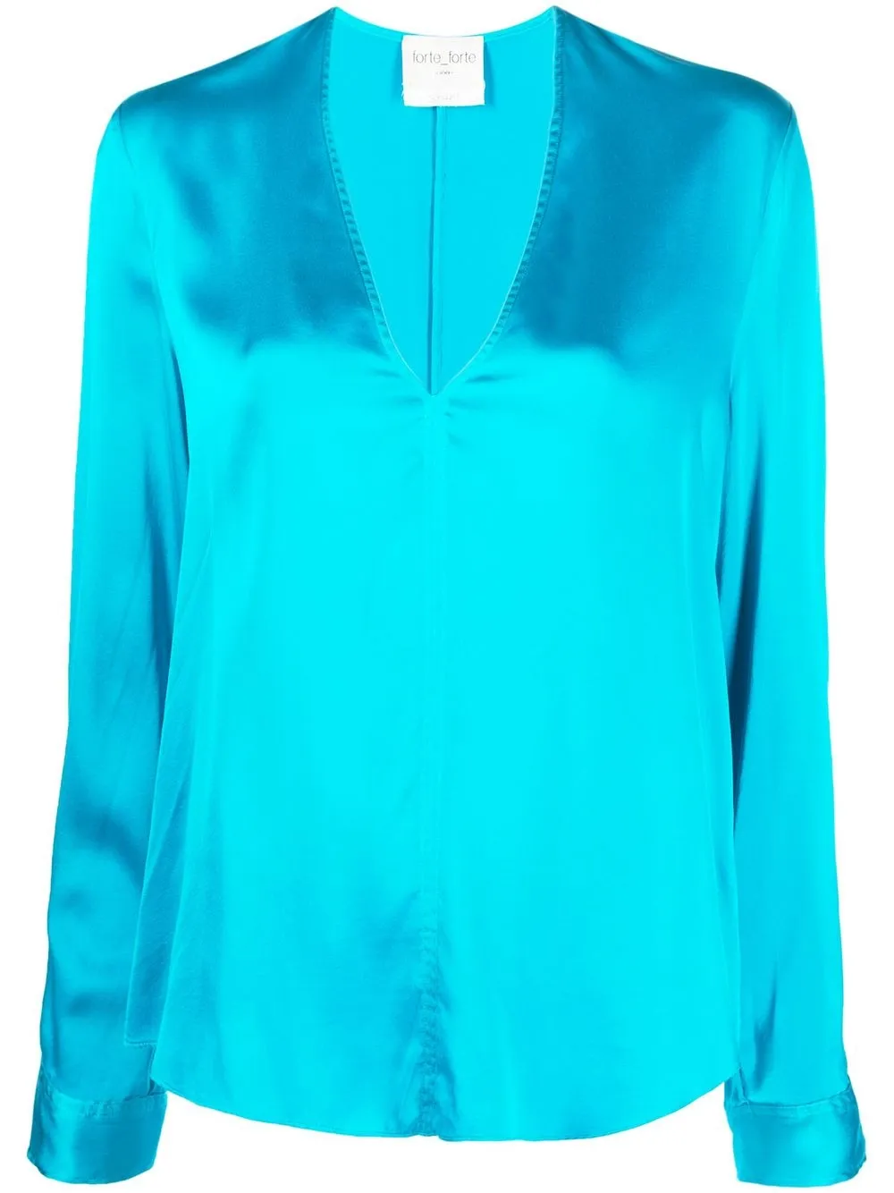 

Forte Forte V-neck silk blouse - Blue