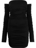 THE ANDAMANE off-shoulder long-sleeve dress - Black